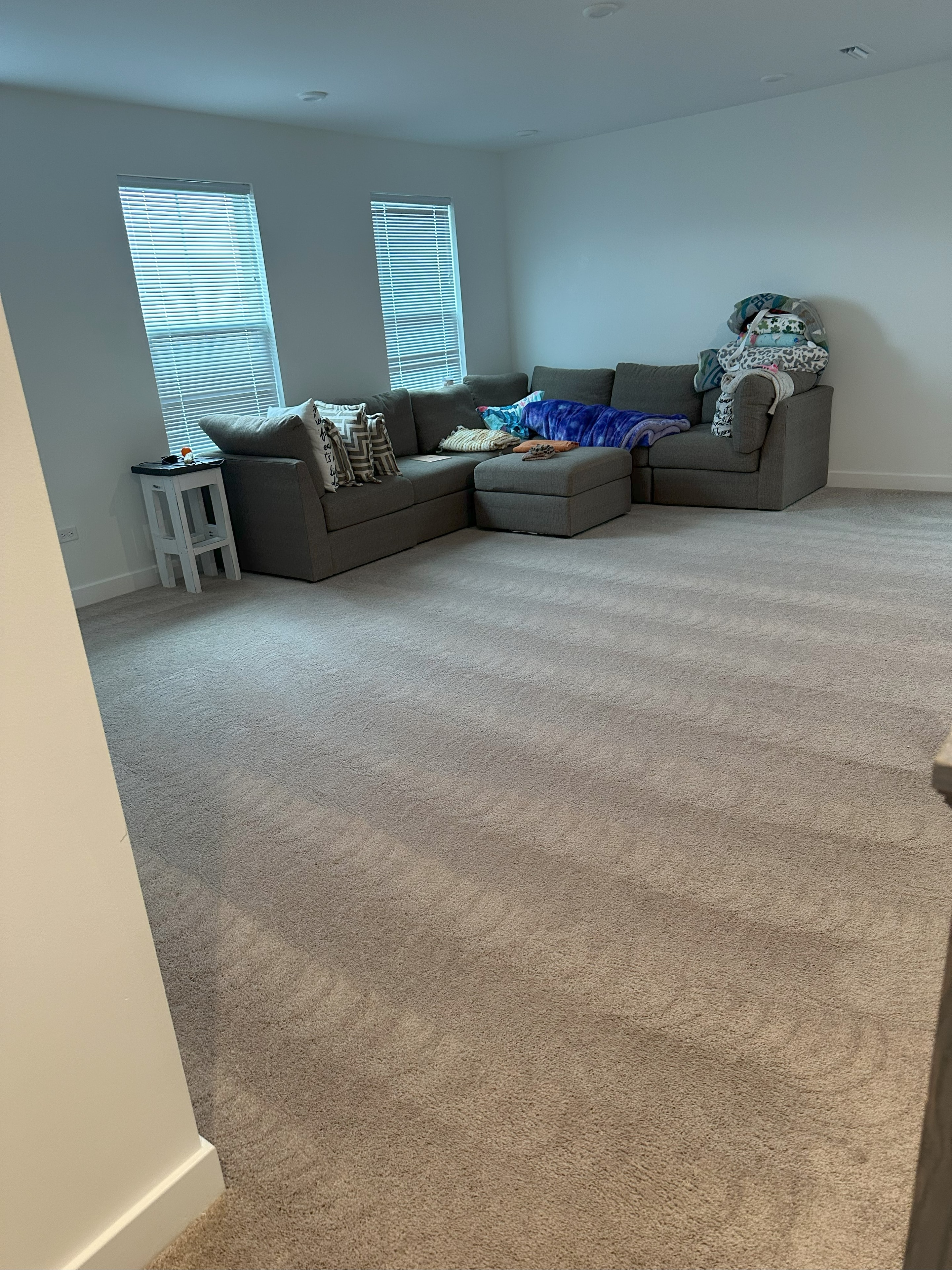 Loft area cleaned and ready for play.
