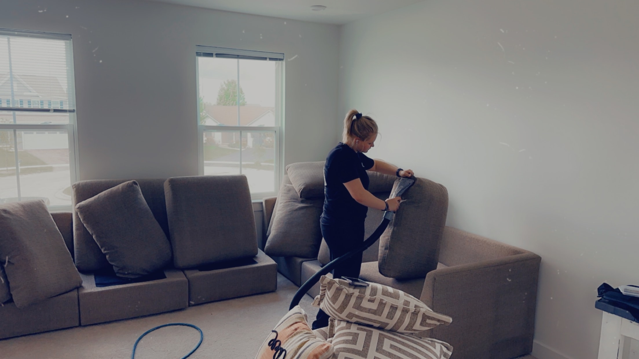 Upholstery cleaning in Waterford, Aurora, IL.